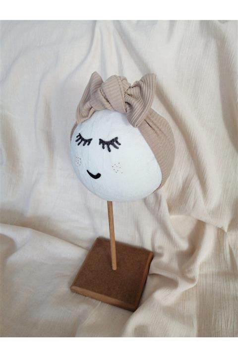 emelmabel Kız Bebek Bej Ribana Bandana