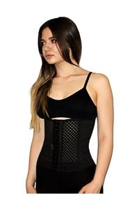 Angel Korse Waist Training Lohusa Korsesi Bayan Siyah