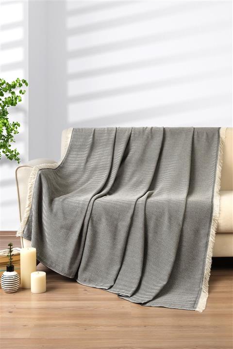 DENIZLI CONCEPT Sandy Koltuk Örtüsü Siyah 210x230 Cm