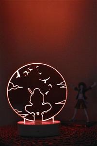 Yubi Design Itachi , Naruto - 3 Boyutlu Dekoratif Gece Lambası 3d