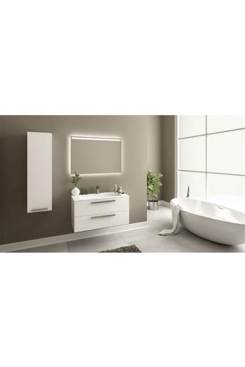 Obenimki Bagnotti Electra Beyaz Banyo Dolabı (80 Cm.)