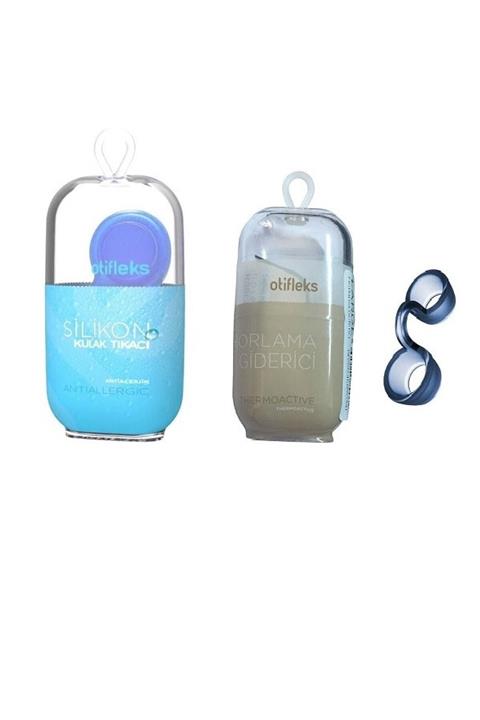 OTİFLEKS Anti- Alerjik Silikon Kulak Tıkacı 4'lü + Horlama Giderici (small)