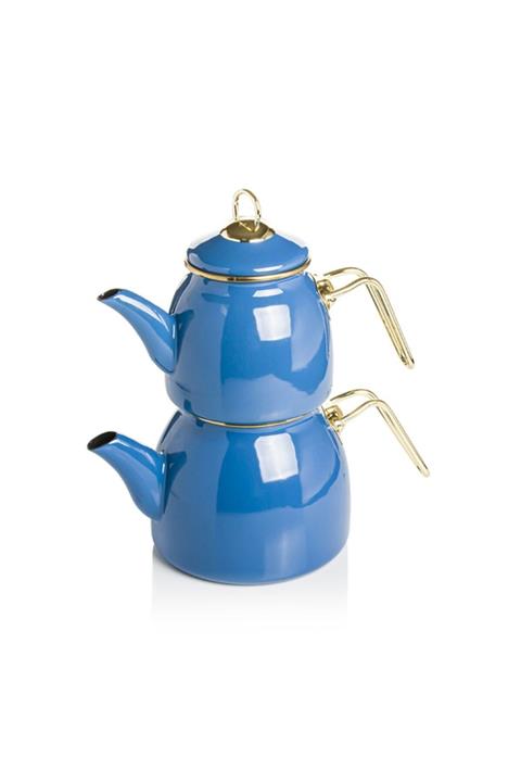 EW's Kitchenware Emaye Çaydanlık Mavi 1 Lt/2 Lt