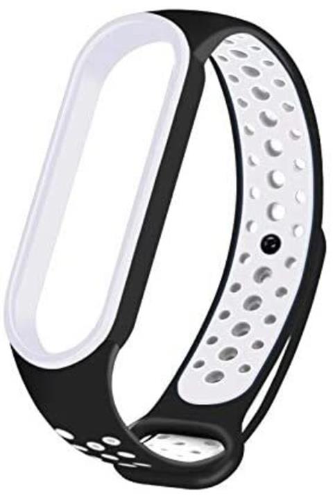 Xiaomi Mi Band 4 Kordon Akıllı Bileklik Kordonu Çift Renkli Delikli Krd-08 Silikon Kayış Bileklik