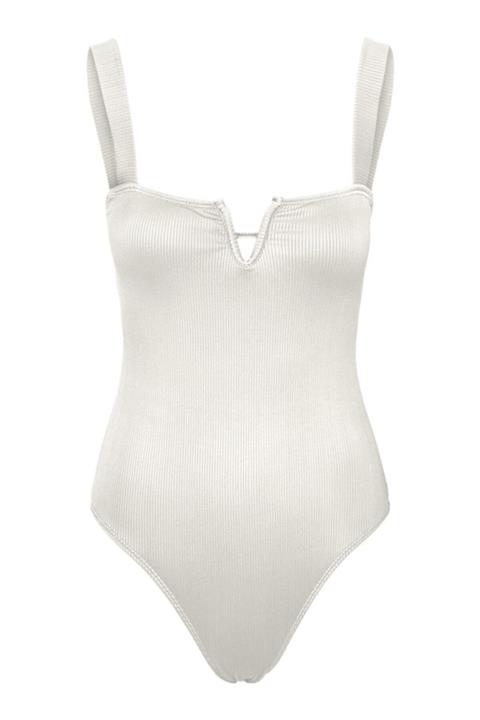 Vero Moda Vmlana Swımsuıt Cloud Dancer