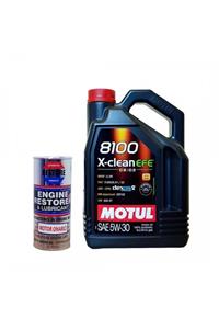 Motul 8100 Xclean Efe 5w-30 4lt.+ Restore Motor Onarıcı 400 Ml