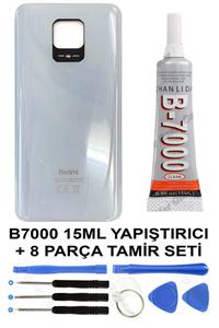 Ceykergsm Xiaomi Redmi Note 9 Pro/note 9s Arka Cam Kapak Batarya Pil Kapağı + Yapıştırıcı +tamir Seti Beyaz