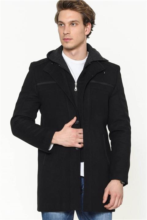 Dewberry Erkek Siyah Palto - 1020001P8360..
