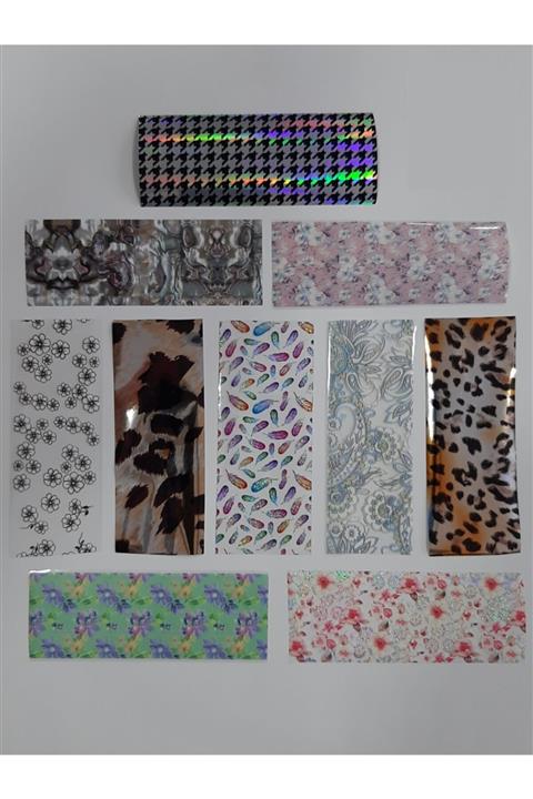 DIAMOND PROFESSIONAL Tırnak Tasarım Folyoları 1 Paket 10 Adet