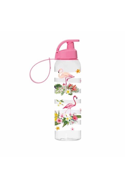 Herevin Flamingo Desenli Askılı Matara 750 Ml.