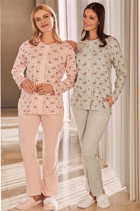 Mecit Pijama By Mecit 5265 Büyük Beden Kadın Pijama Takımı