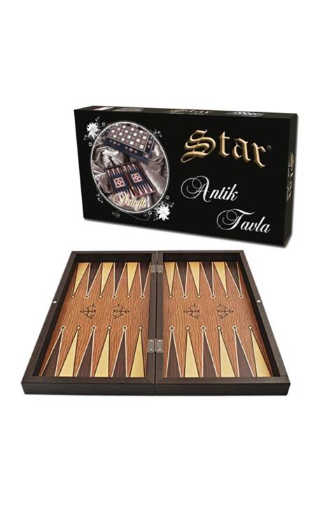 Star Okey Polyester Antik Meşe Tavla