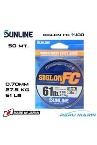 SUNLINE Siglon %100 Florokarbon Misina 0.70mm 50 Mt.