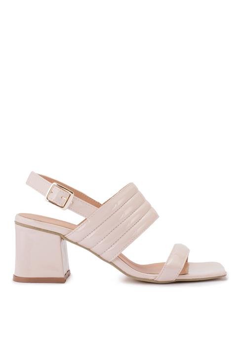 Sole Sisters Kısa Topuklu Sandalet Bej - Aurora