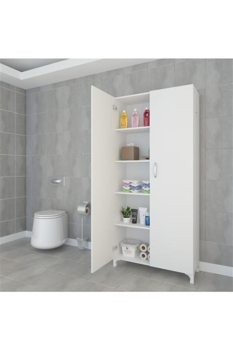 Kenzlife mutfak dolabı rabia 188*090*032 byz kapaklı ayaklı banyo evrak ofis kitaplık
