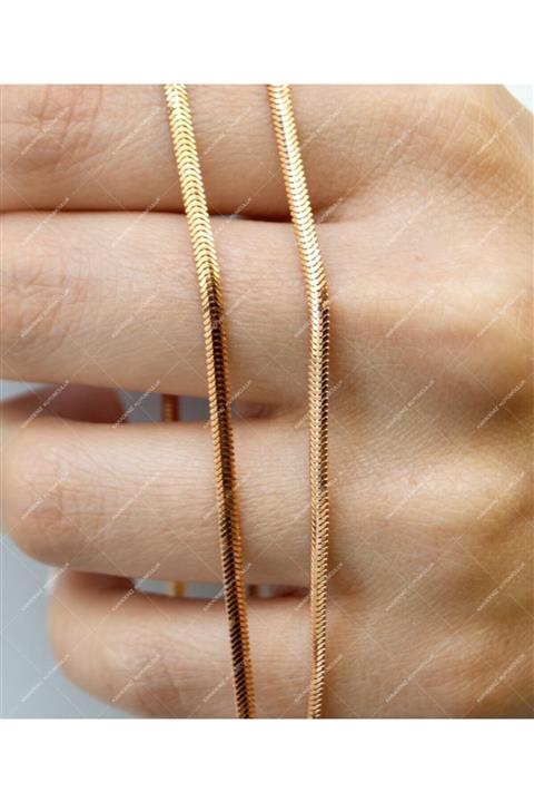 Karadeniz Kuyumculuk Balıksırtı Rose Gold Zincir (50 CM) 5.50 gr