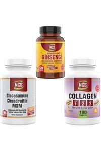 NCS Kolajen Tip-1-2-3-180 Tablet Glucosamine 180 Tab Ginseng 120 Tab