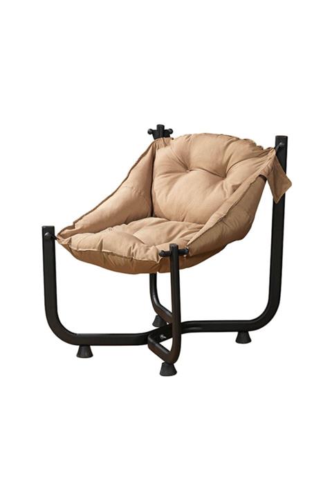 Ebruli Bahçe Armut Rahat Relax Koltuk Teras Minder Puf Tek Kişilik