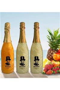 Lüpen Alkolsüz Simli Bir Tuttu Frutti İki Ananas Aromalı Gazlı Meşrubat 750 Ml 3 Adet