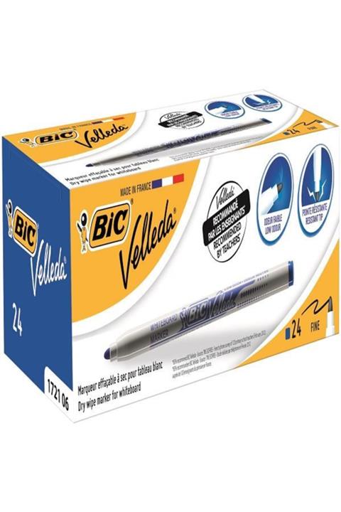 Bic Tahta Kalemi Yuvarlak Uçlu Velleda Mavi 1721 06