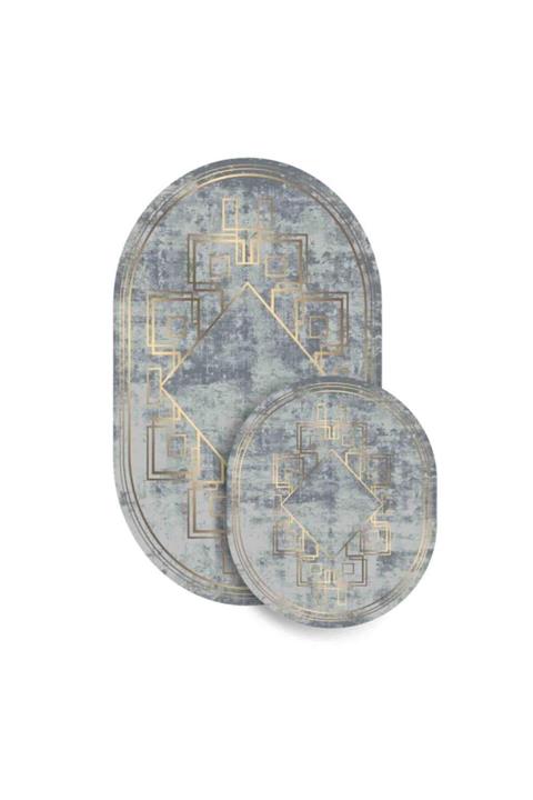 Soley 2'li Oval Süngerli Banyo Paspası