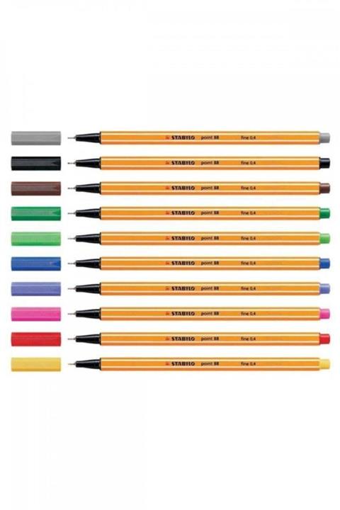 Stabilo Point Fineliner Kalem 10 Adet