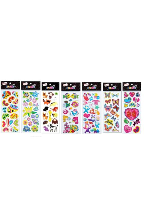 Ticon Sticker Puffy 7 Li Set (kabartmalı)