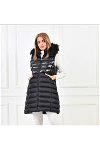 LOVE WOOL Kadın  Siyah Şişme Yelek