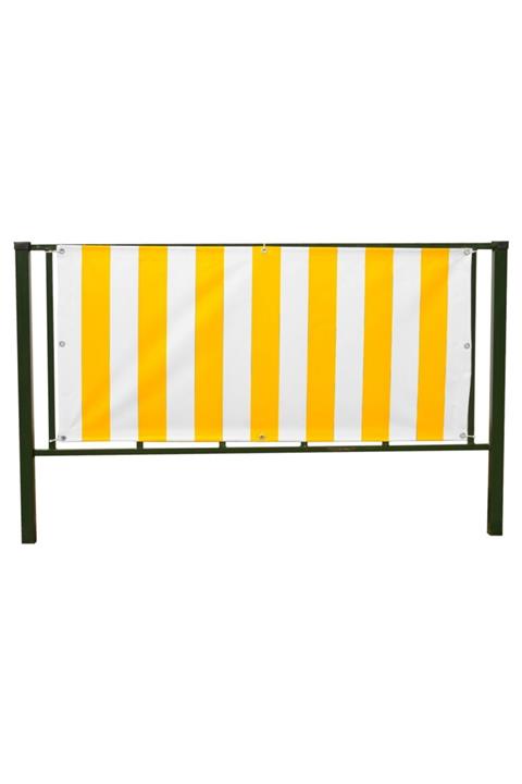 Okan Oto Kılıf 450 Denye Sarı-beyaz Polyester Kumaş 1.4 X 12