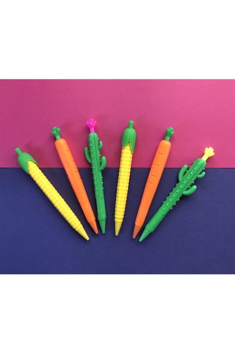 FABI Kaktüs Havuç Mısır Uçlu Kalem Seti