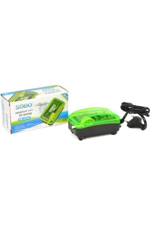 Sobo Sb-333a Tek Çıkışlı Transparan Akvaryum Hava Motoru 3w 3.5
