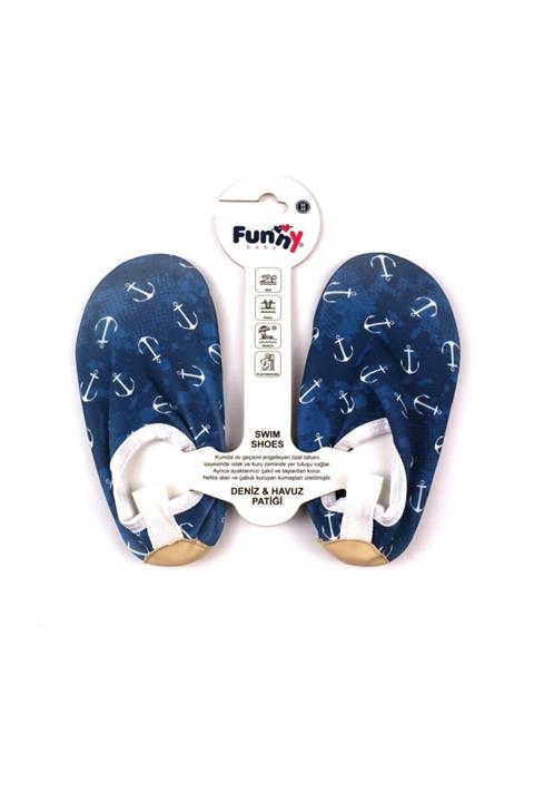 Funny Çapa Desenli Deniz Ve Havuz Patiği