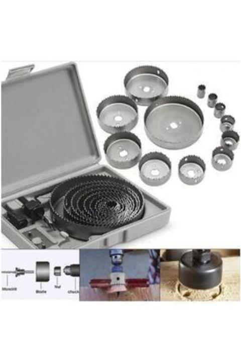 Meşem 8 Parça Panç Seti Ahşap Kartonpiyer Sunta Alçıpen Delici Testere Takımı Profesyonel Buat Açma