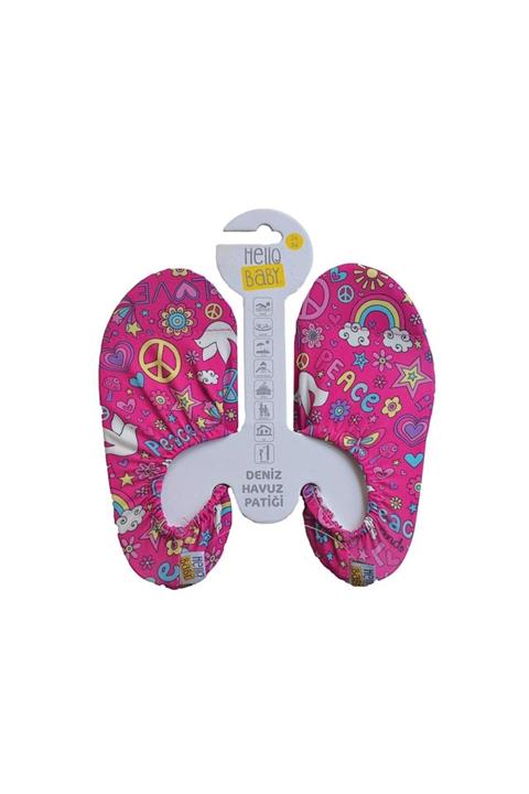 HELLO Kız Bebek Çocuk Deniz Havuz Ayakkabısı Deniz Patiği Gökkuşağı
