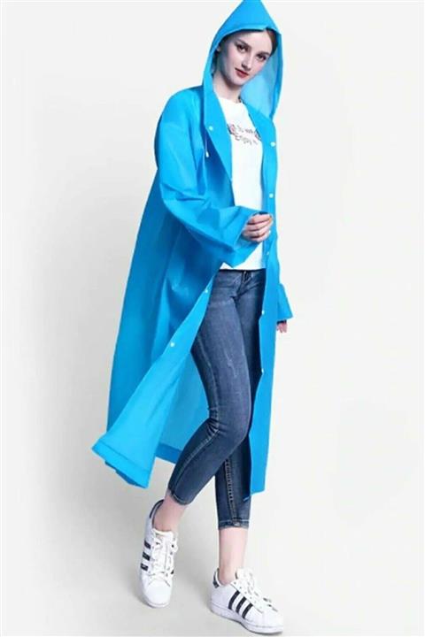 Özasya AVM Unisex Yağmurluk Kapüşonlu Mavi
