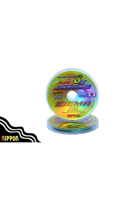 NIPPON Isema 8x Ip Misina 100 Mt Yeşil 0,26 Mm
