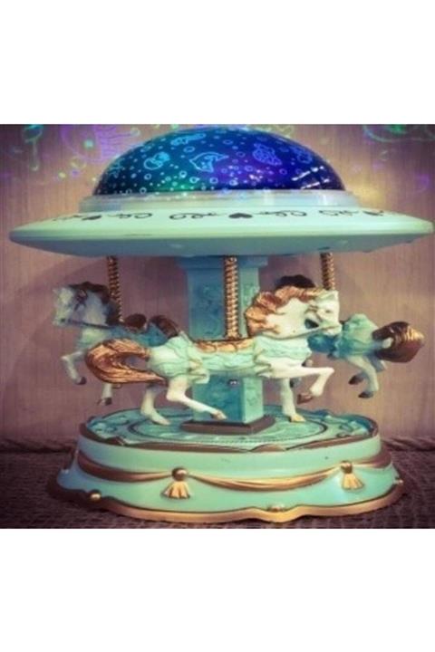 EvimShopping Projeksiyonlu Atlı Karınca Müzik Kutusu