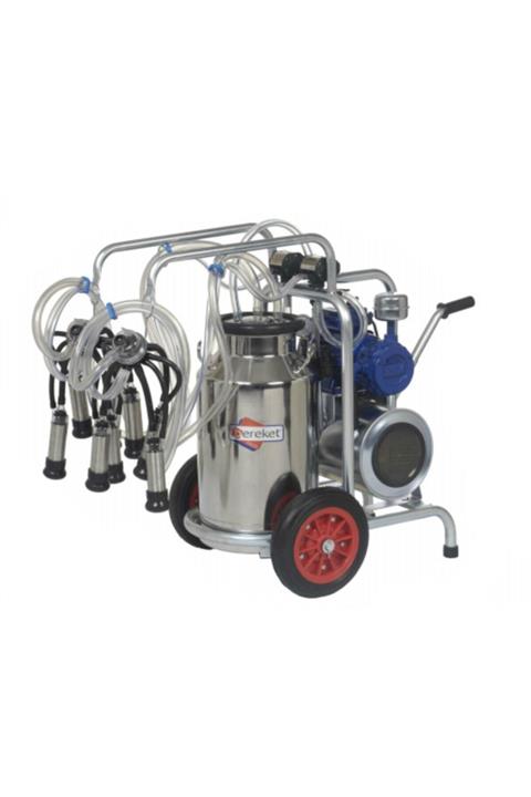 Bereket Bs 3x Çift Sağım Paslanmaz Çelik Tek Güğüm 40 L Süt Sağım Makinesi