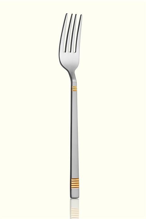Avcı Duru Saten Gold 6 Adet Tatlı Çatalı 18/10 Paslanmaz Çelik 2,5 mm