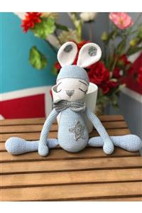 SenBenOyuncak Amigurumi Organik Örgü Uykucu Tavşan