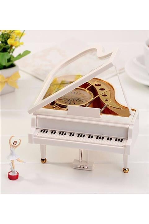 lina hediyelik Hareketli Piyano Balerin Müzik Kutusu