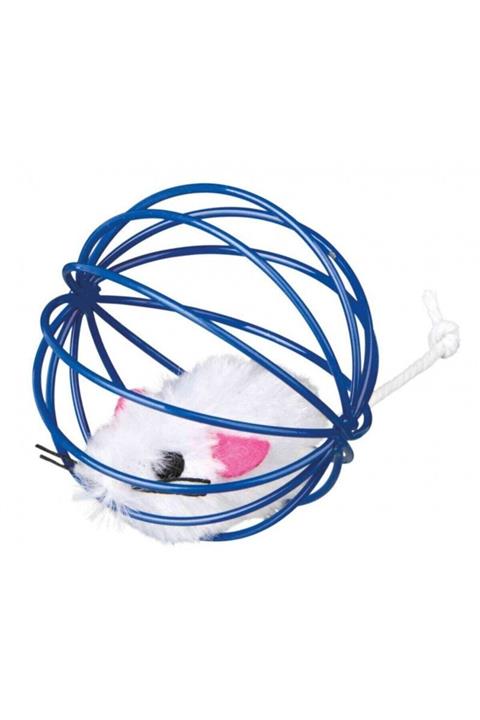 Trixie Kedi Oyuncağı, Top Içinde Peluş Fare 6cm