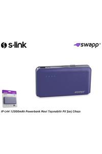 SLINK Swapp Ip-l44 12000mah Powerbank Mavi Taşınabilir Pil Şarj Cihazı