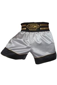 By Leon 1982 Unisex Gümüş Muay Thai Kick Boks Şortu