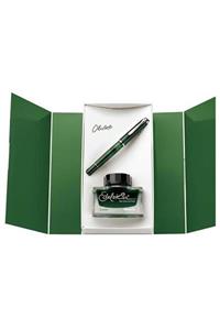 Pelikan Dolma Kalem M205 + F Uç Olivine Mürekkep Set M205-o