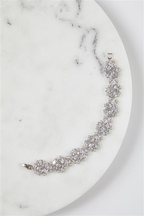 Oleg Cassini Kadın Gümüş Parlak Abiye Bilezik 50070379