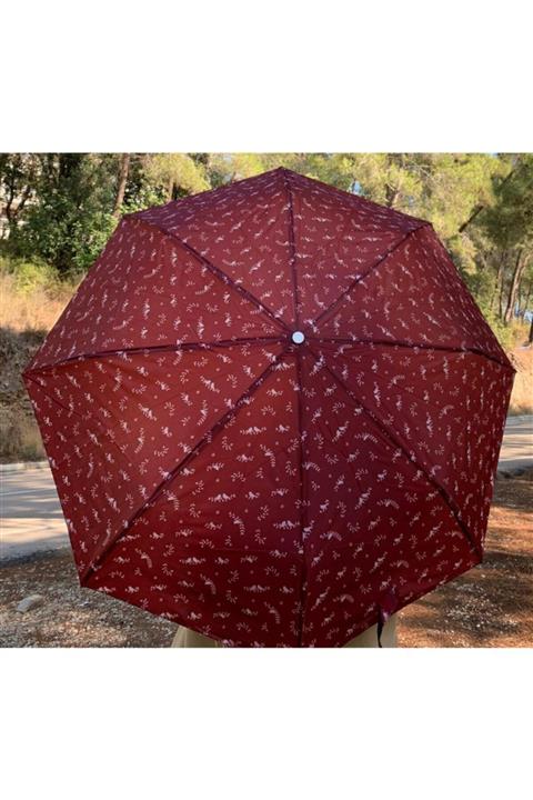 ROTA 3040w 8 Telli Manuel Kadın Şemsiye Bordo