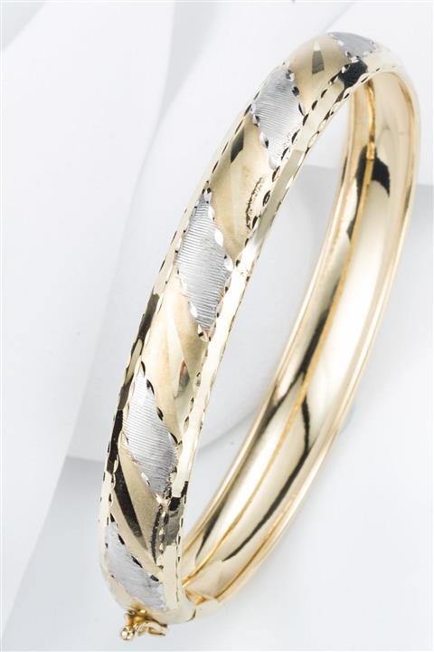 Bilezikci 2 Yüzlü Modelli Kelepçe Altın Bilezik