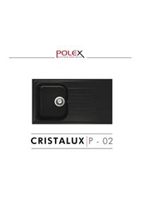 POLEX Cristalüx Granit Eviye P02 Siyah