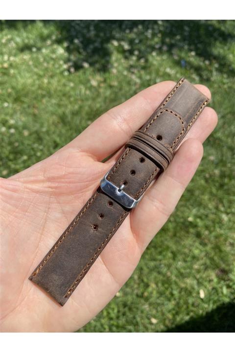 Yaydan Deri Aksesuar 22mm Vizon Crazy Bombeli